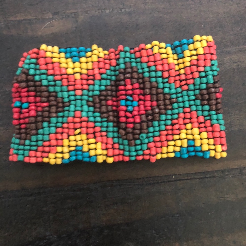Beaded Colorful Aztec Bracelet - Picture 3 of 6